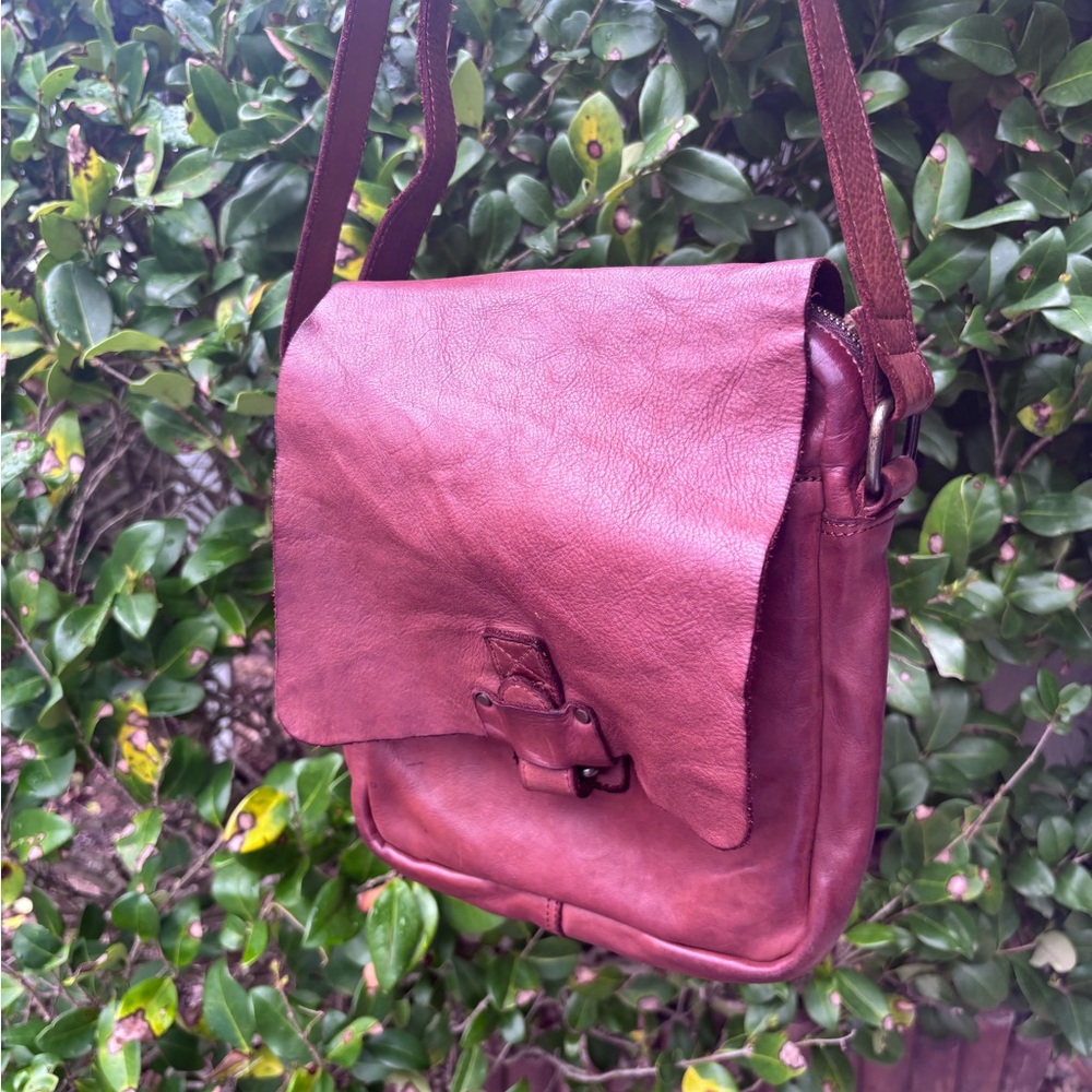 Harbour 2nd Genuine brown leather crossbody bag